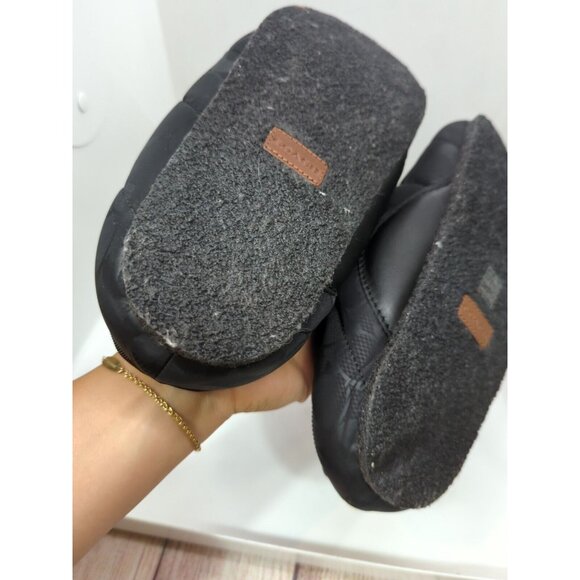 Coach Women's Slippers Black Rachelle Monogram Quilted Puffer Nylon Size 6.5 - Picture 6 of 8